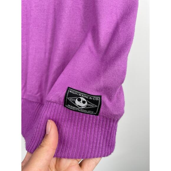 Disney The Nightmare Before Christmas Purple Tee Sleep Shirt Top XL NEW - Picture 8 of 11